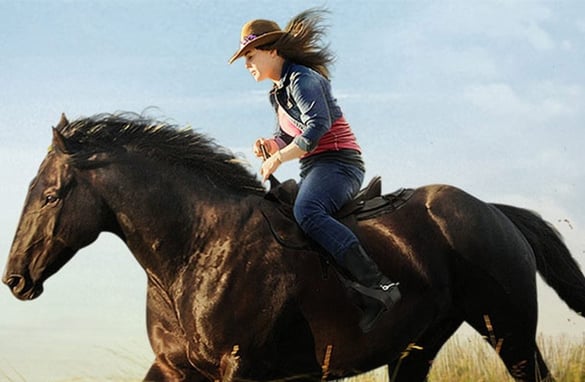 Girl Riding a Stallion | Pure Flix