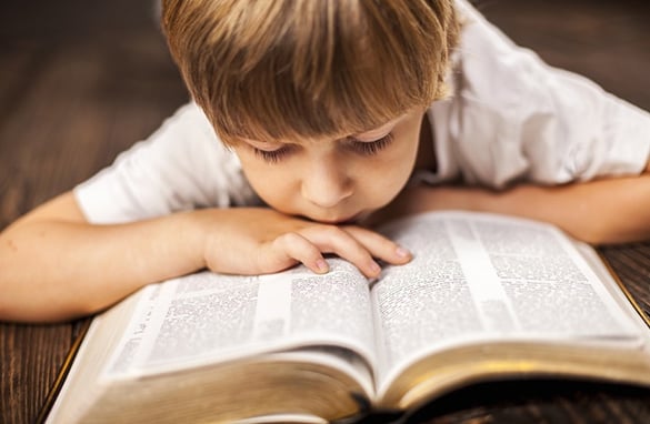 Little Boy Reading the Bible | Pure Flix