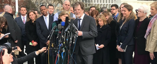 Jack Phillips, in front of the Supreme Court | Pure Flix