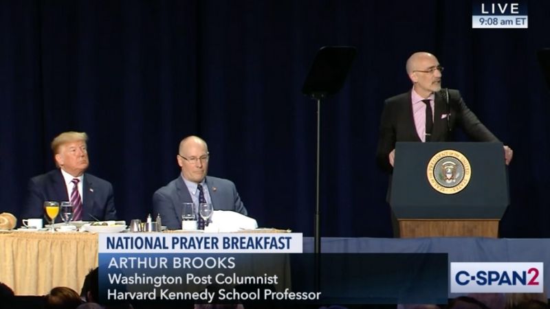 Arthur Brooks at National Prayer Breakfast