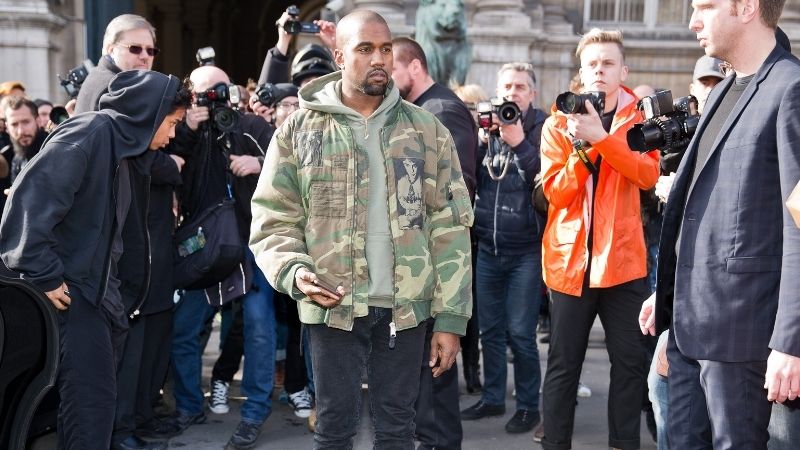 Kanye West preaching