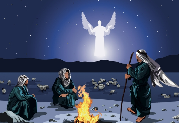 Shepherds at the manger Pure Flix